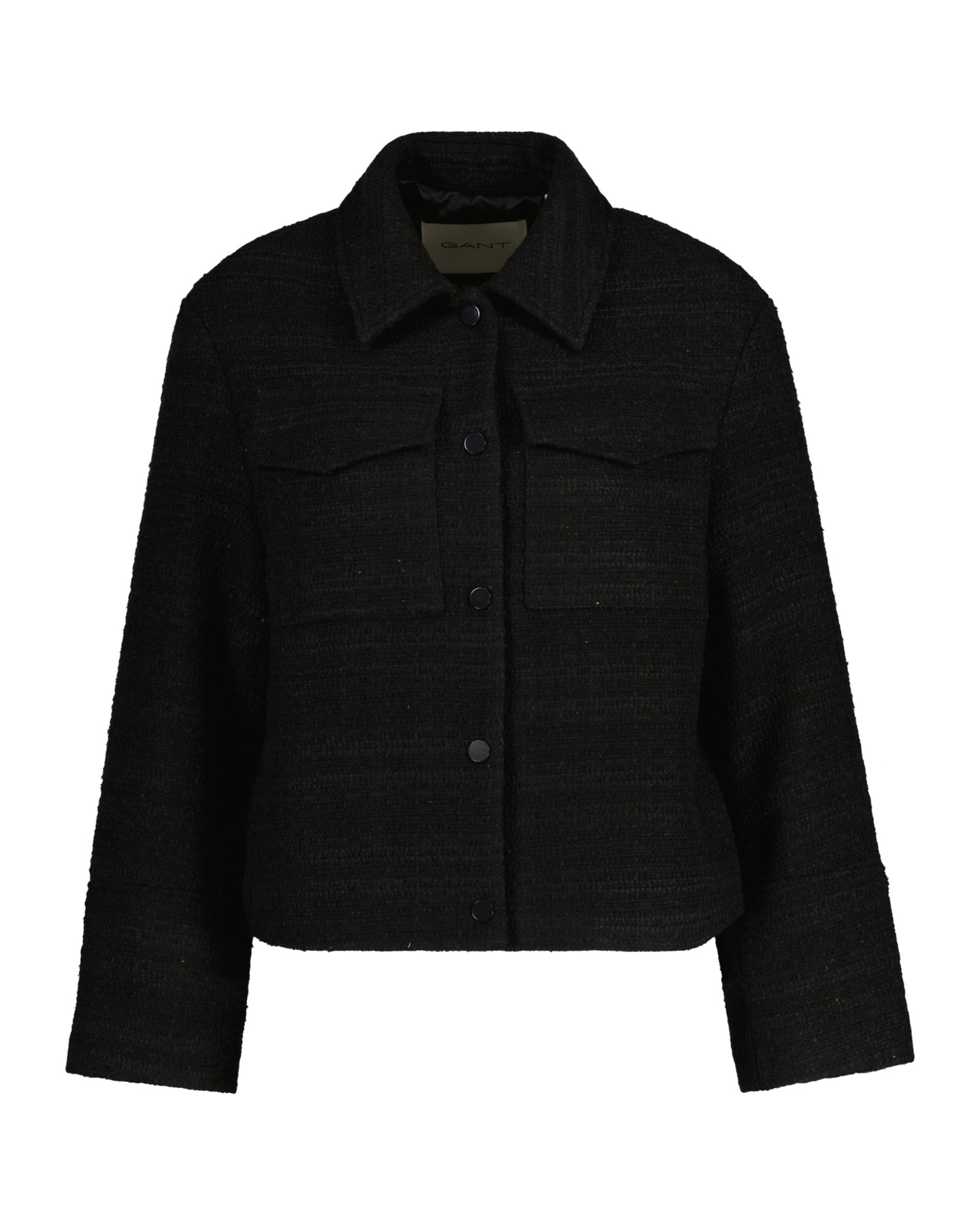 Tweed Blazer Jacket - Ebony Black