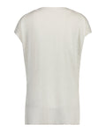 Linen-Blend V-Neck Vest - White