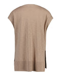 Linen-Blend V-Neck Vest - Horn Beige