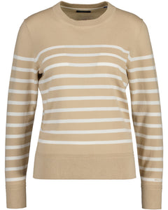 Light Cotton Breton C-Neck - Dry Sand