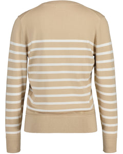 Light Cotton Breton C-Neck - Dry Sand