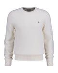 Micro Cotton Texture C-Neck - Cream