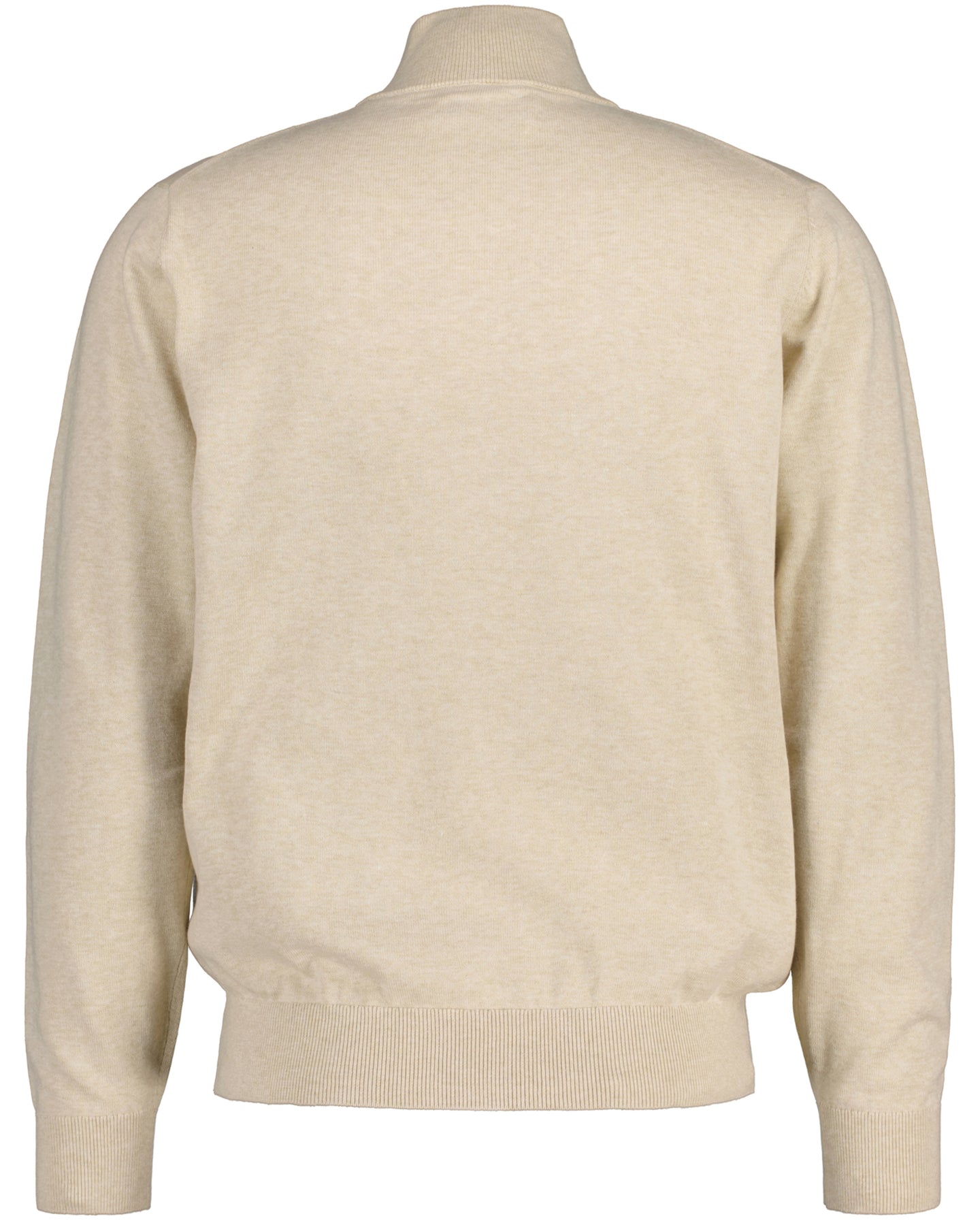 Classic Cotton Half Zip - Ochre Melange
