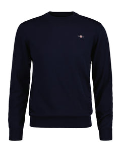 Ctn/Wo C-Neck - Evening Blue
