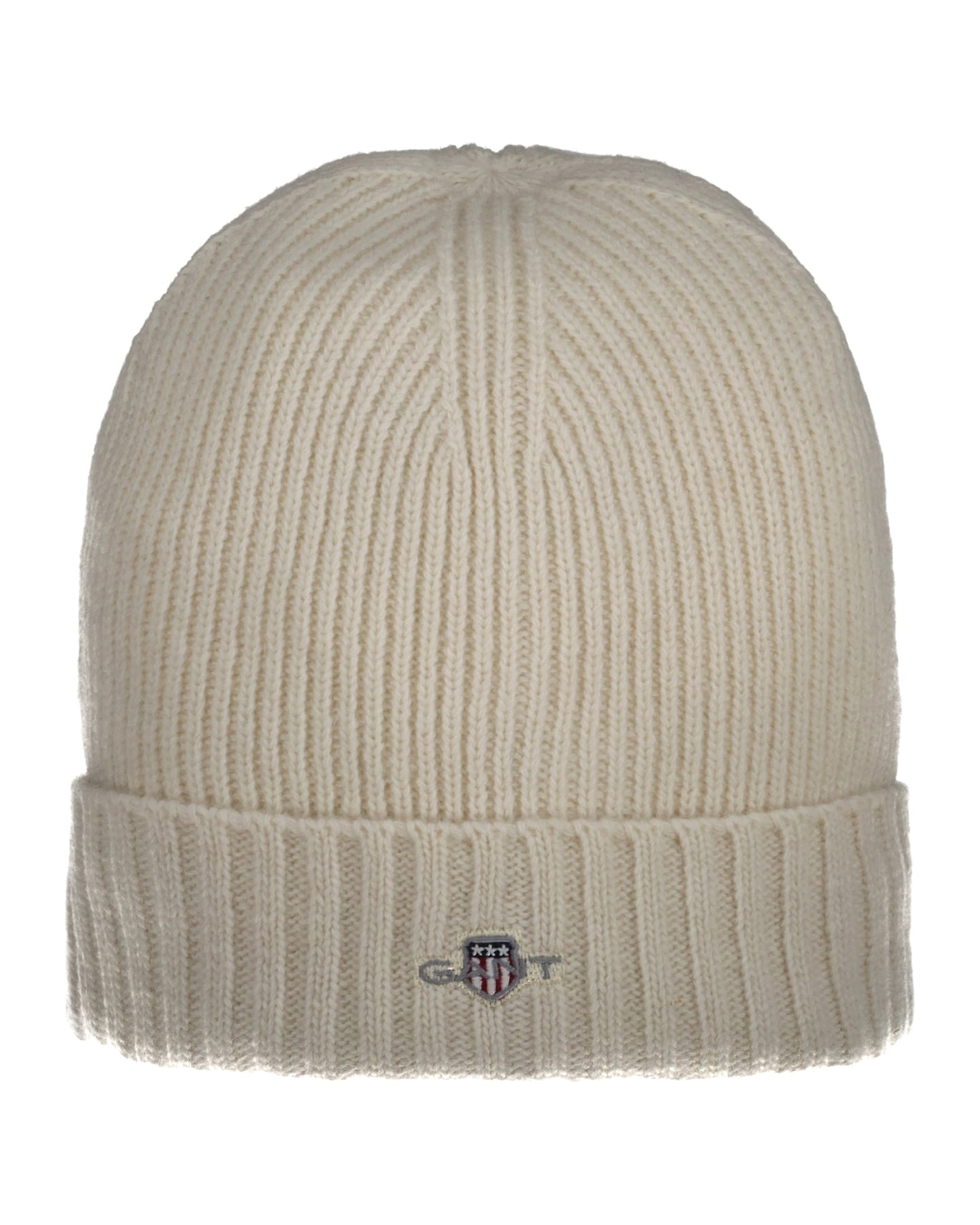 Shield Wool Beanie - Unisex  - Cream