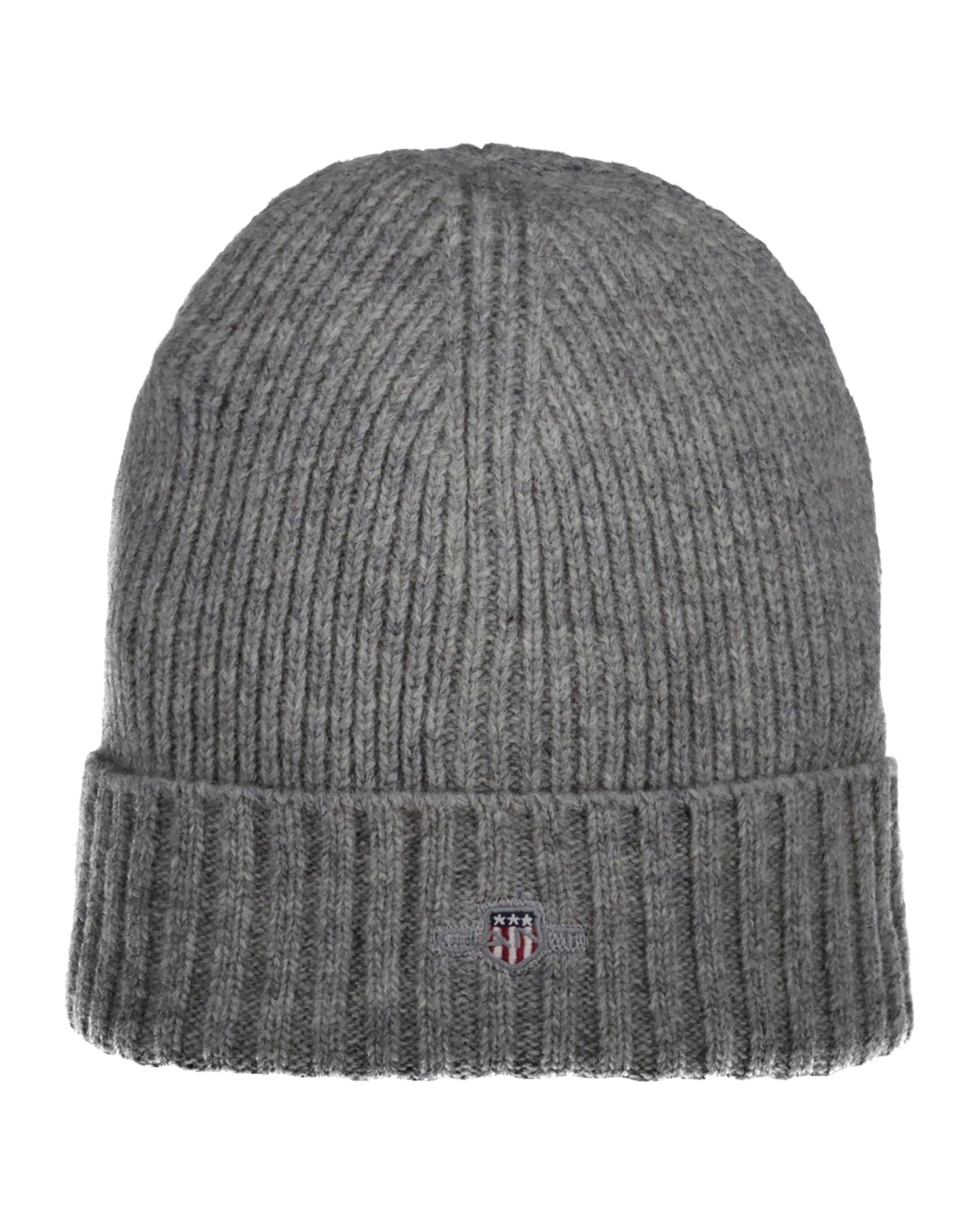Shield Wool Beanie - Unisex  - Grey Melange