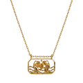 Zodiac Gemini Necklace (Tvilling) - Gold