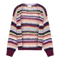 Pool Knit Cardigan - Multi Stripes