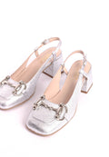 Gina Big Buckle - Silver