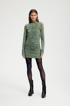 MiliaGZ Dress - Green/Blue Brush