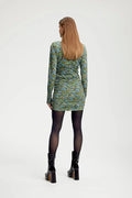 MiliaGZ Dress - Green/Blue Brush