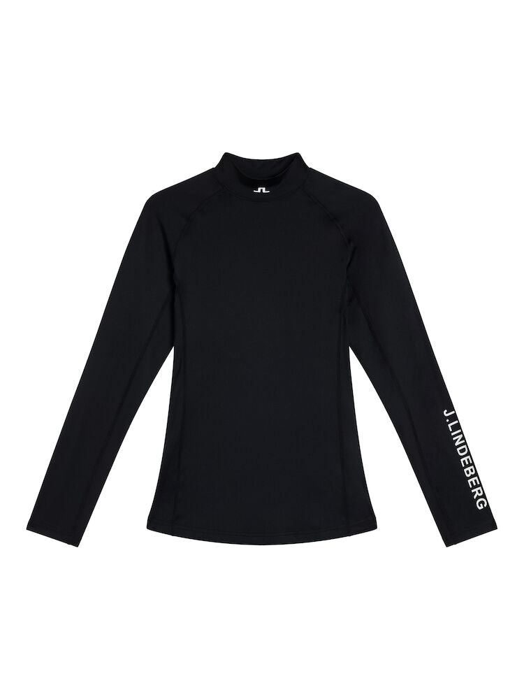 Asa Soft Compression Golf Top - Black