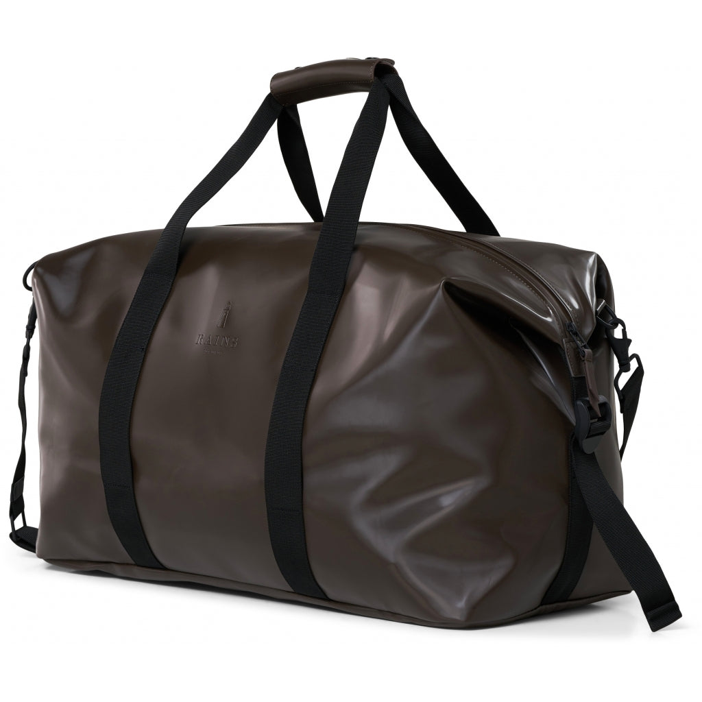 Weekend Bag - Shiny Brown - Rains - Tilbehør - VILLOID.no