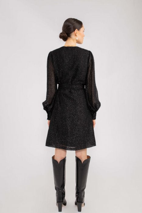 Helene Wrap Dress - Black