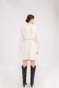Helene Wrap Dress - Off White