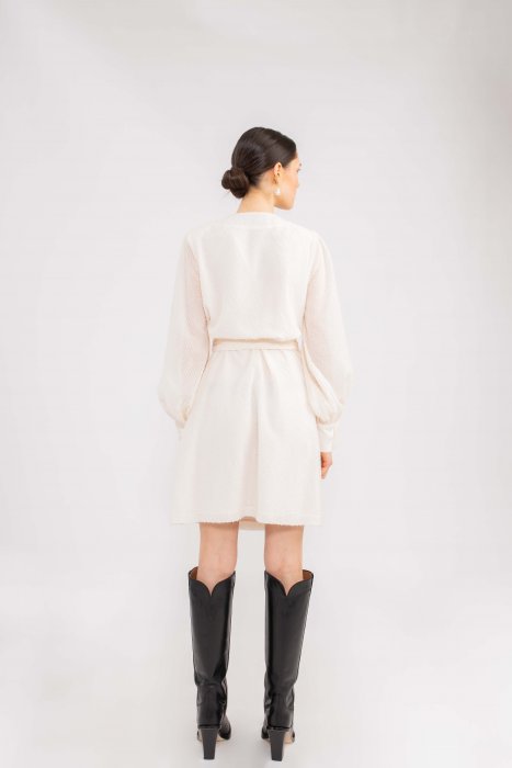 Helene Wrap Dress - Off White