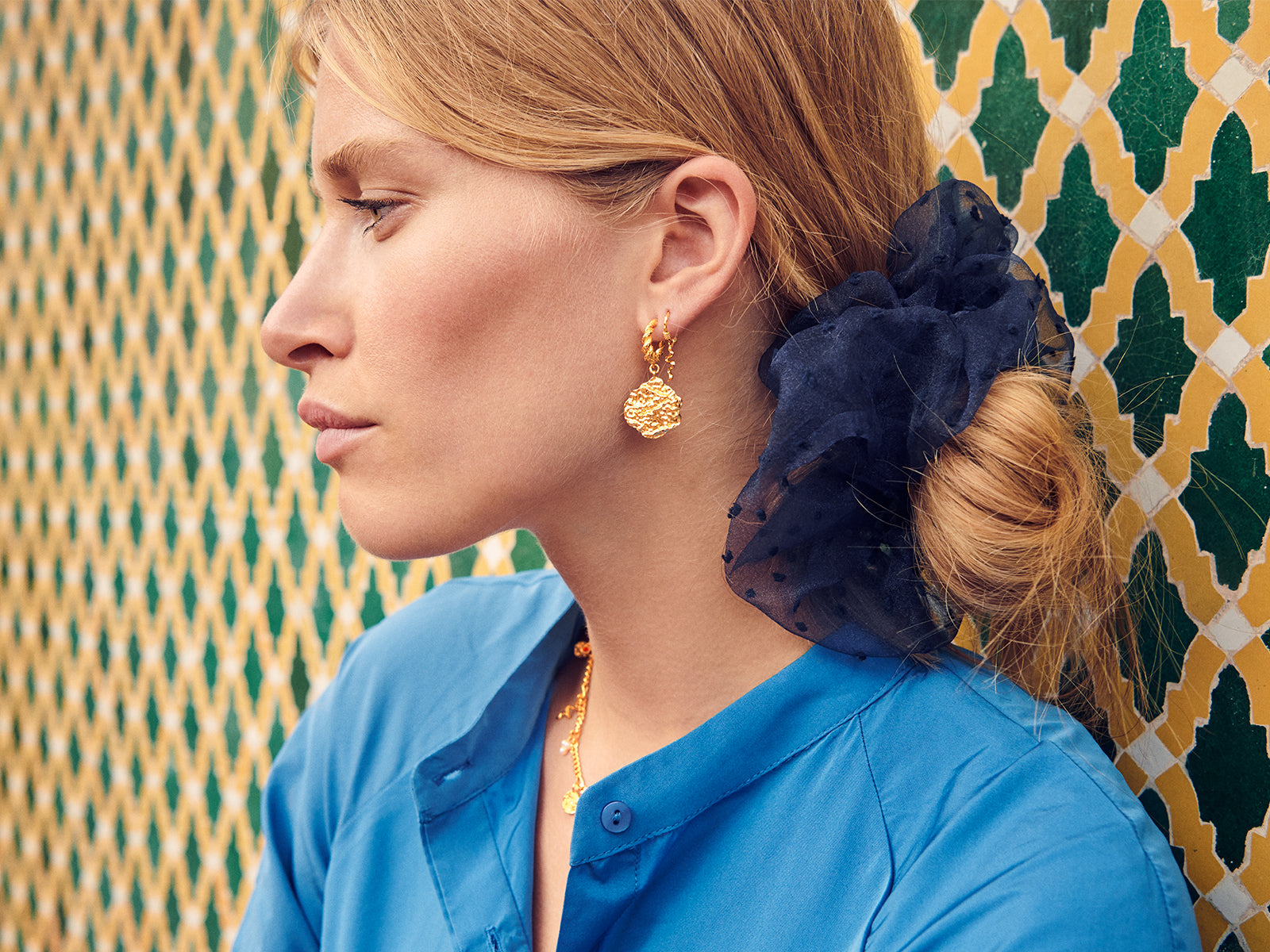 Aryah Earring - Gold - Maanesten - Tilbehør - VILLOID.no