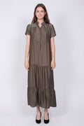 Zoey Dress - Dusty Army - Neo Noir - Kjoler - VILLOID.no