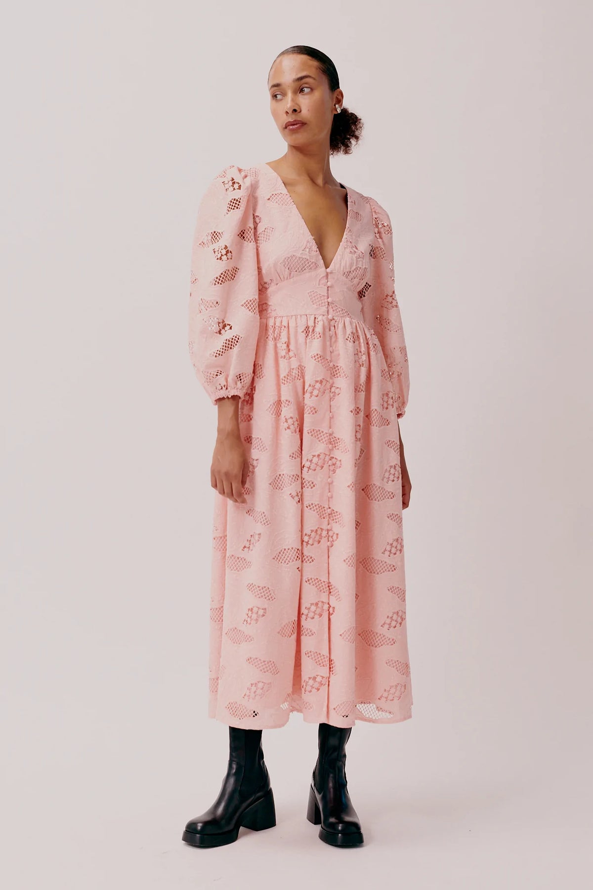Lillian Dress - Rose Bud
