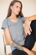 Women's T-shirt - Grey Melange - The Product - T-skjorter & Topper - VILLOID.no