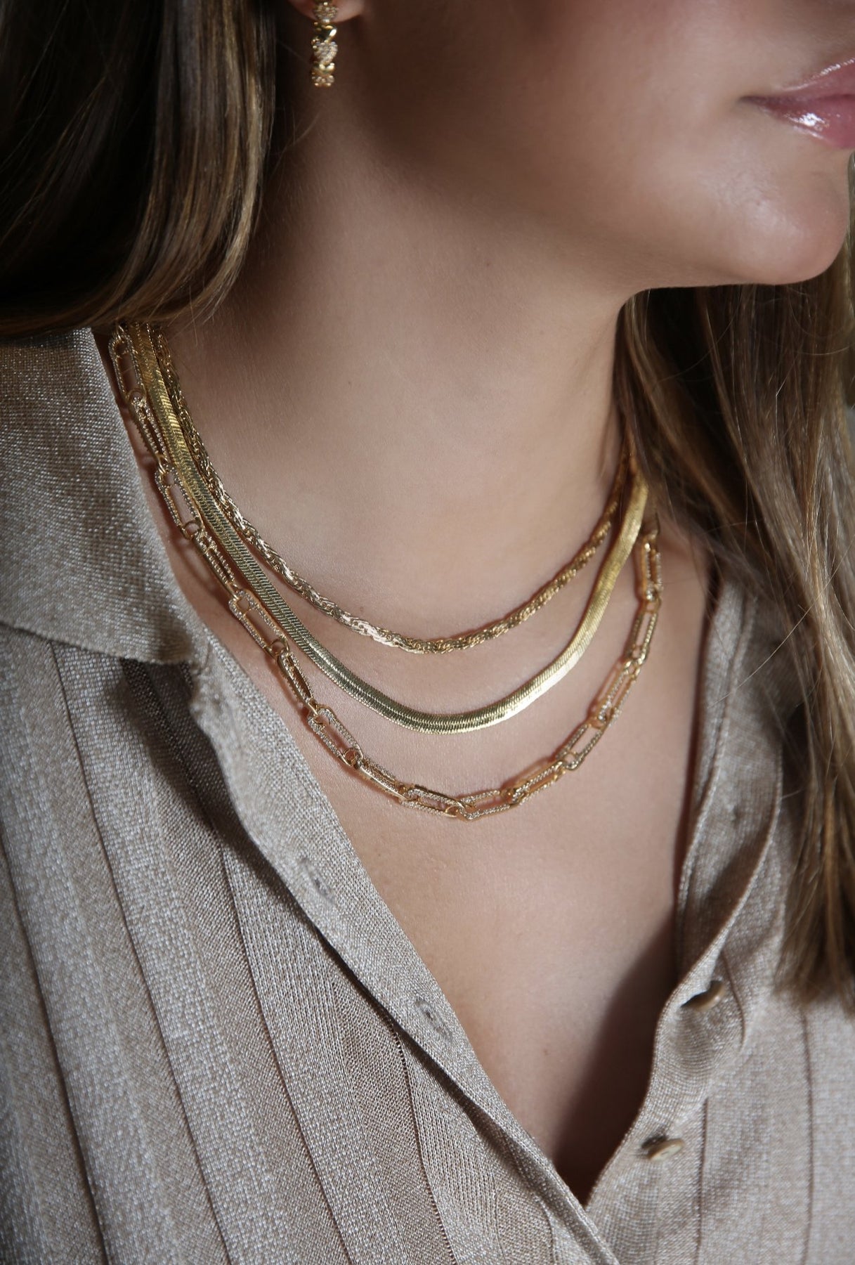 Locked Necklace - Gold