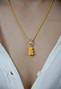 Nostalgia Bear with Pave Connector - NYC Taxi Yellow