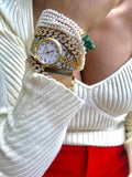 Mexican Chain Bracelet - Clear