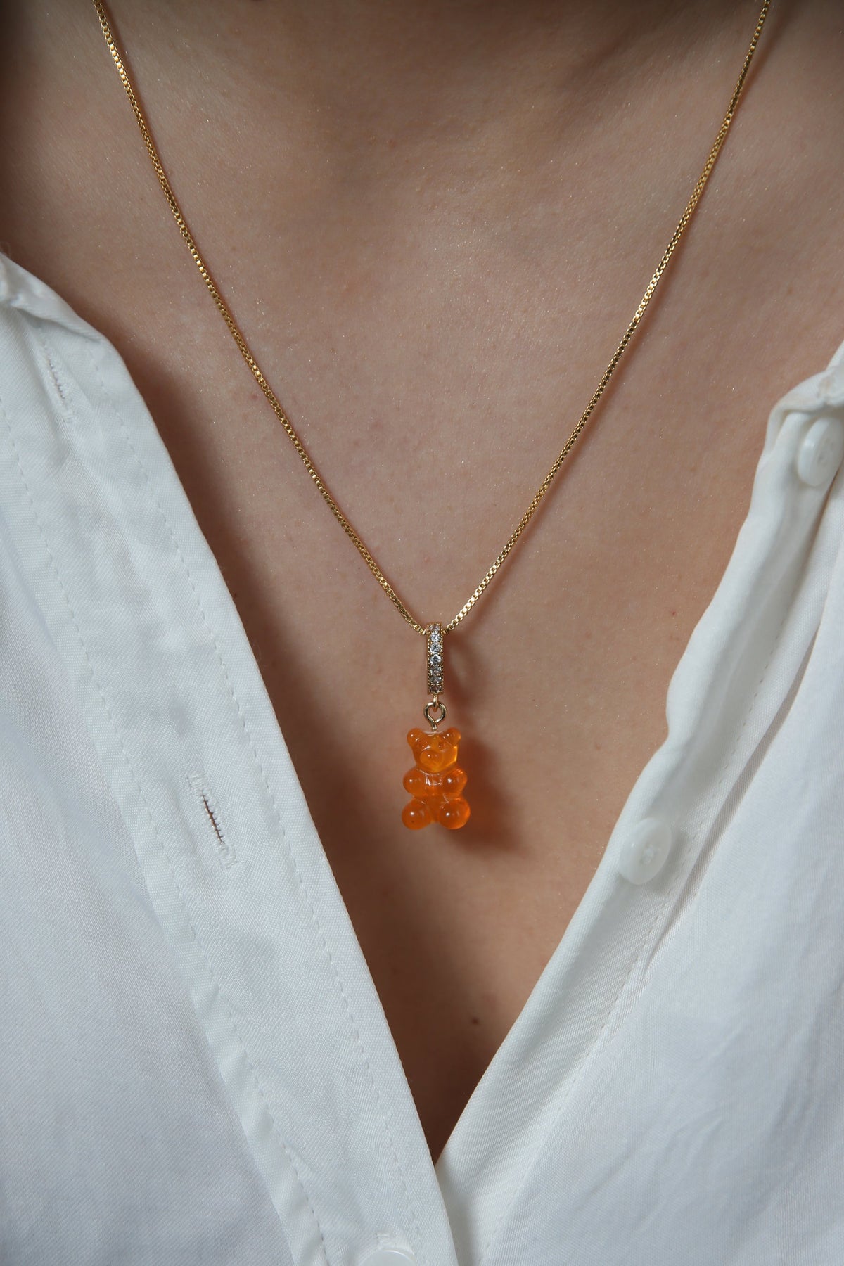 Nostalgia Bear with Pave Connector - Fanta