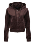 Robertson Classic Velour Zip Hoodie - Java