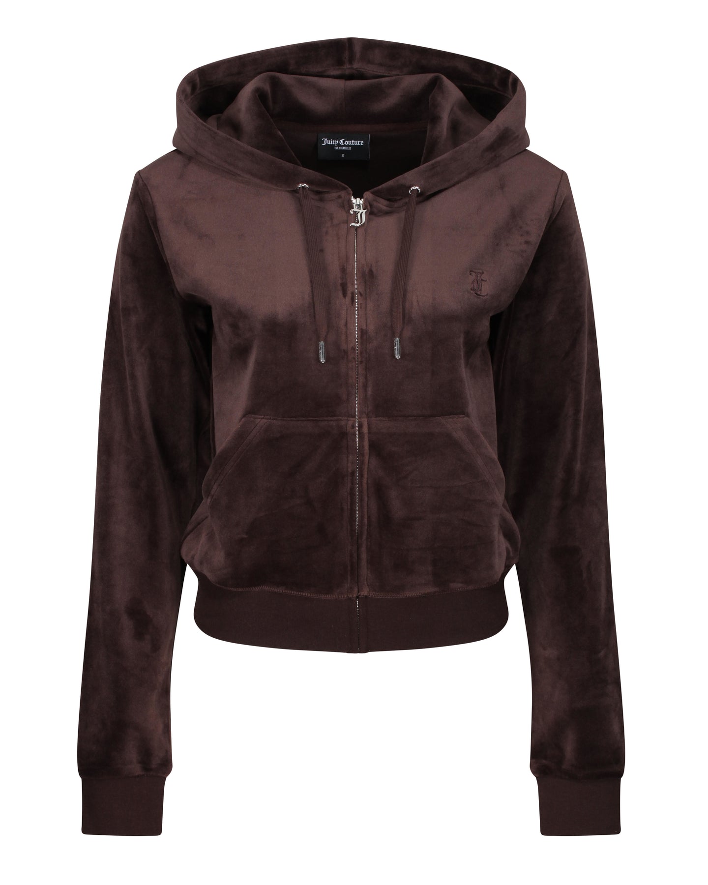 Robertson Classic Velour Zip Hoodie - Java