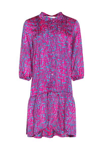 Imogene Sh. Dress - Pink Animal Mix