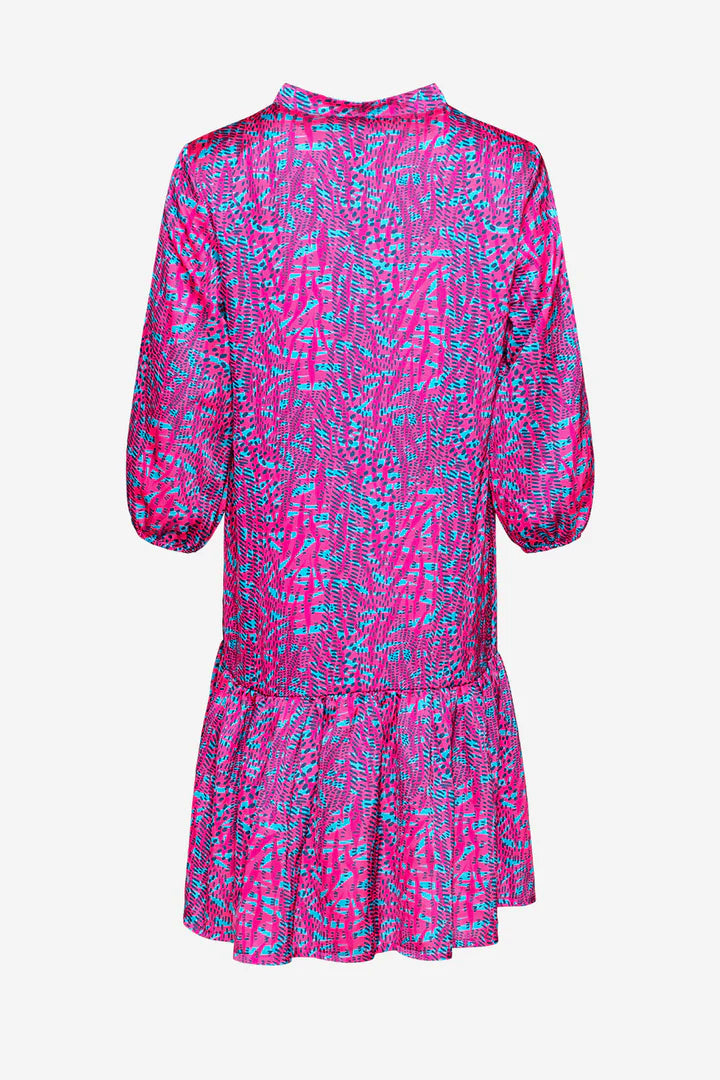 Imogene Sh. Dress - Pink Animal Mix