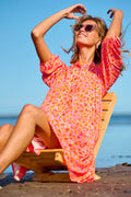Imogene Sh. Dress - Orange Mix