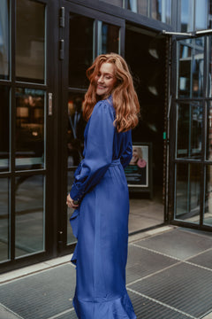 Iza Midi Dress - Royal Blue
