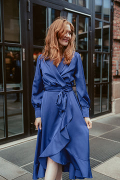 Iza Midi Dress - Royal Blue