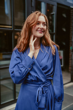 Iza Midi Dress - Royal Blue