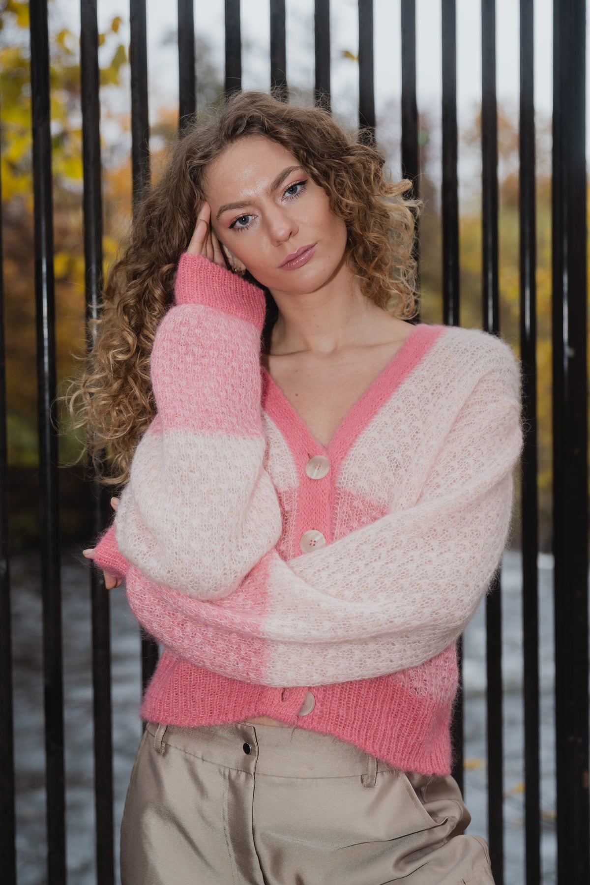 Sebastia Knit Cardigan - Quartz Pink