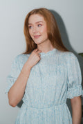 Sophie Mini Dress - Blue Waves