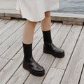 Aya Boots - Black Leather