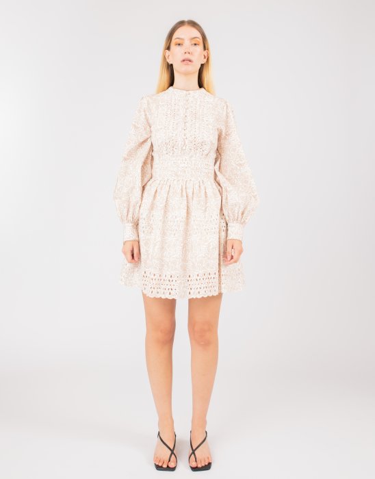 Isabelle Printed Dress - Humus