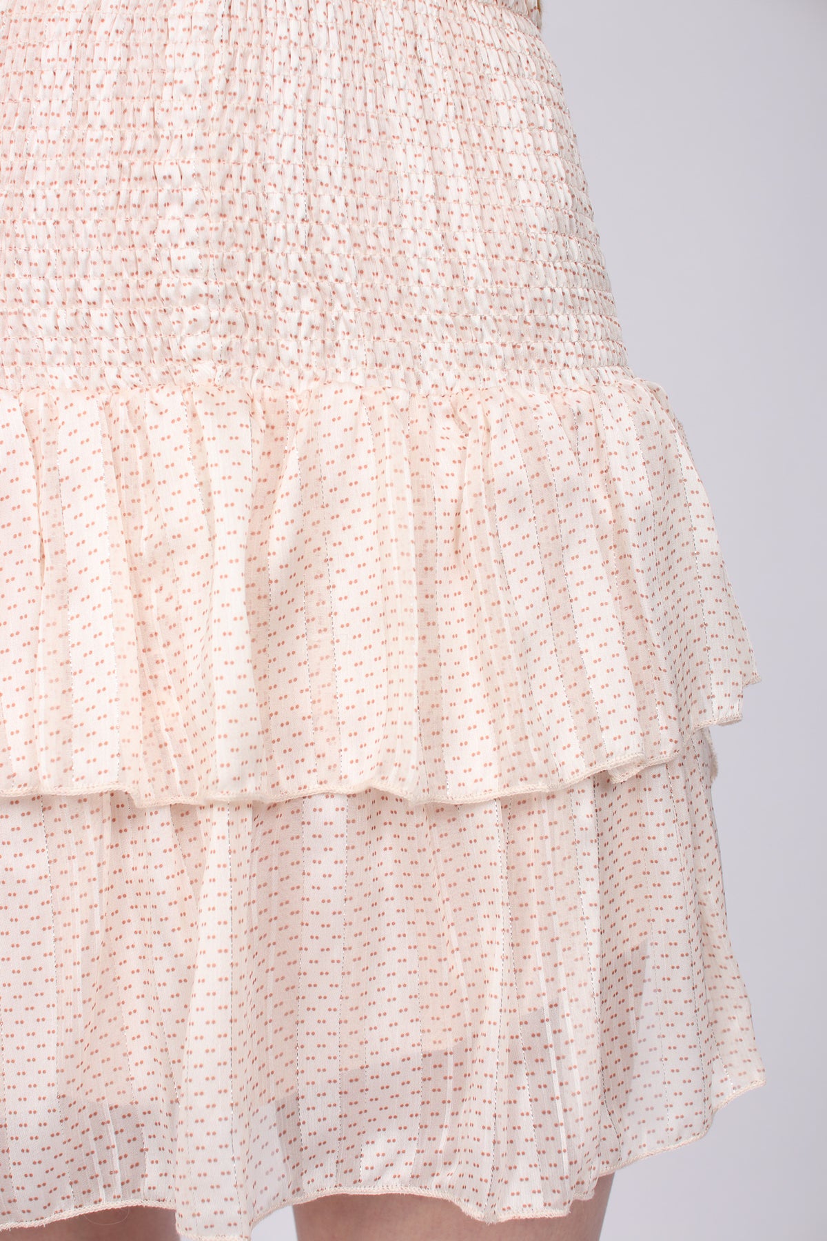 Carin Dot Skirt - Beige - Neo Noir - Skjørt - VILLOID.no