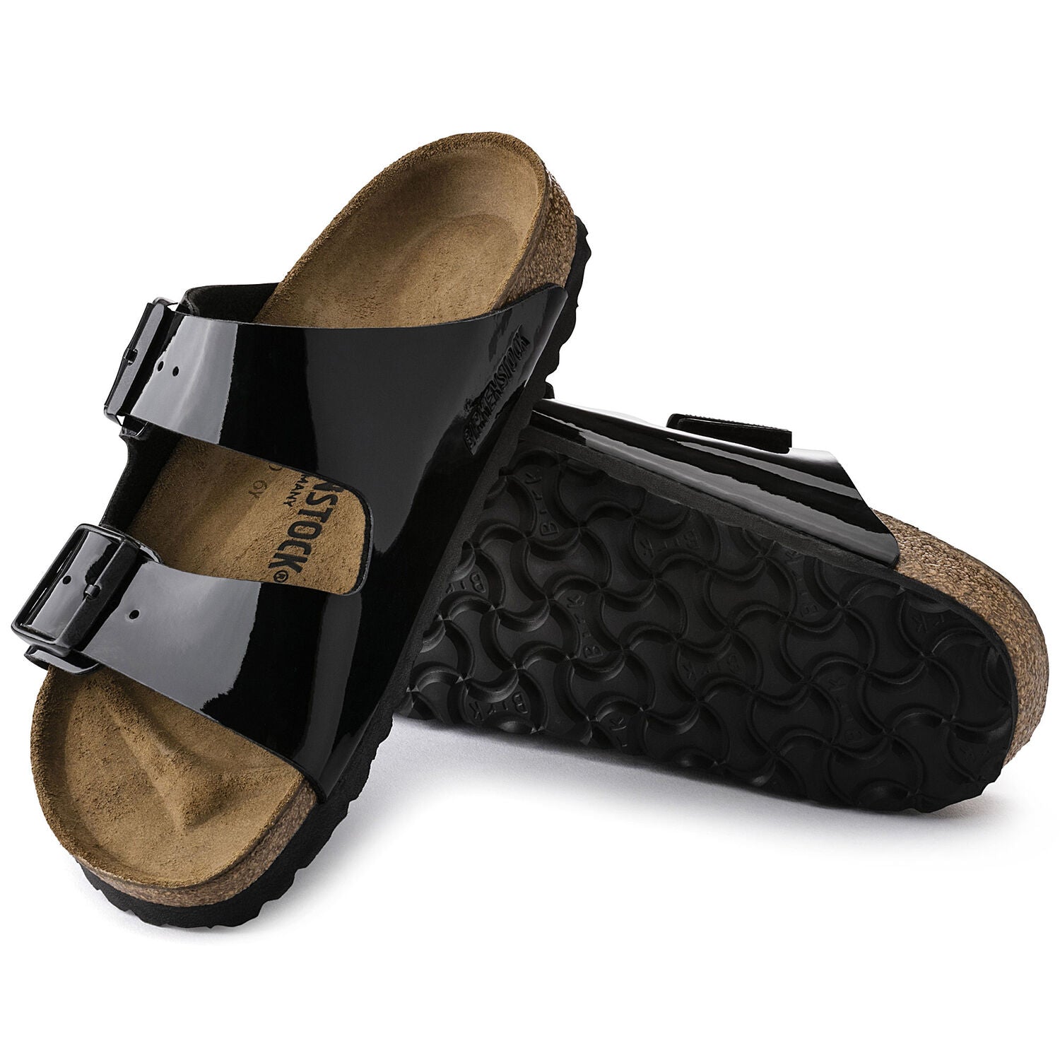 Arizona Birko-Flor - Patent Black - Birkenstock - Sko - VILLOID.no
