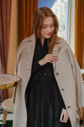 New Tama Handmade Wool Coat - Sandshell Melange