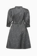 Kamila Frill Dress - Svart