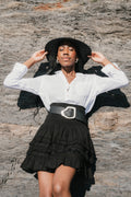 Sol Cotton Skirt - Black