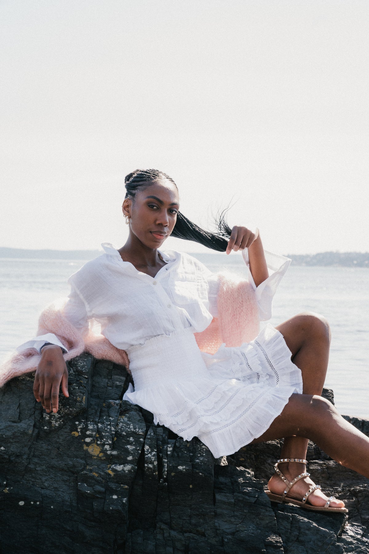 Sol Cotton Skirt - White