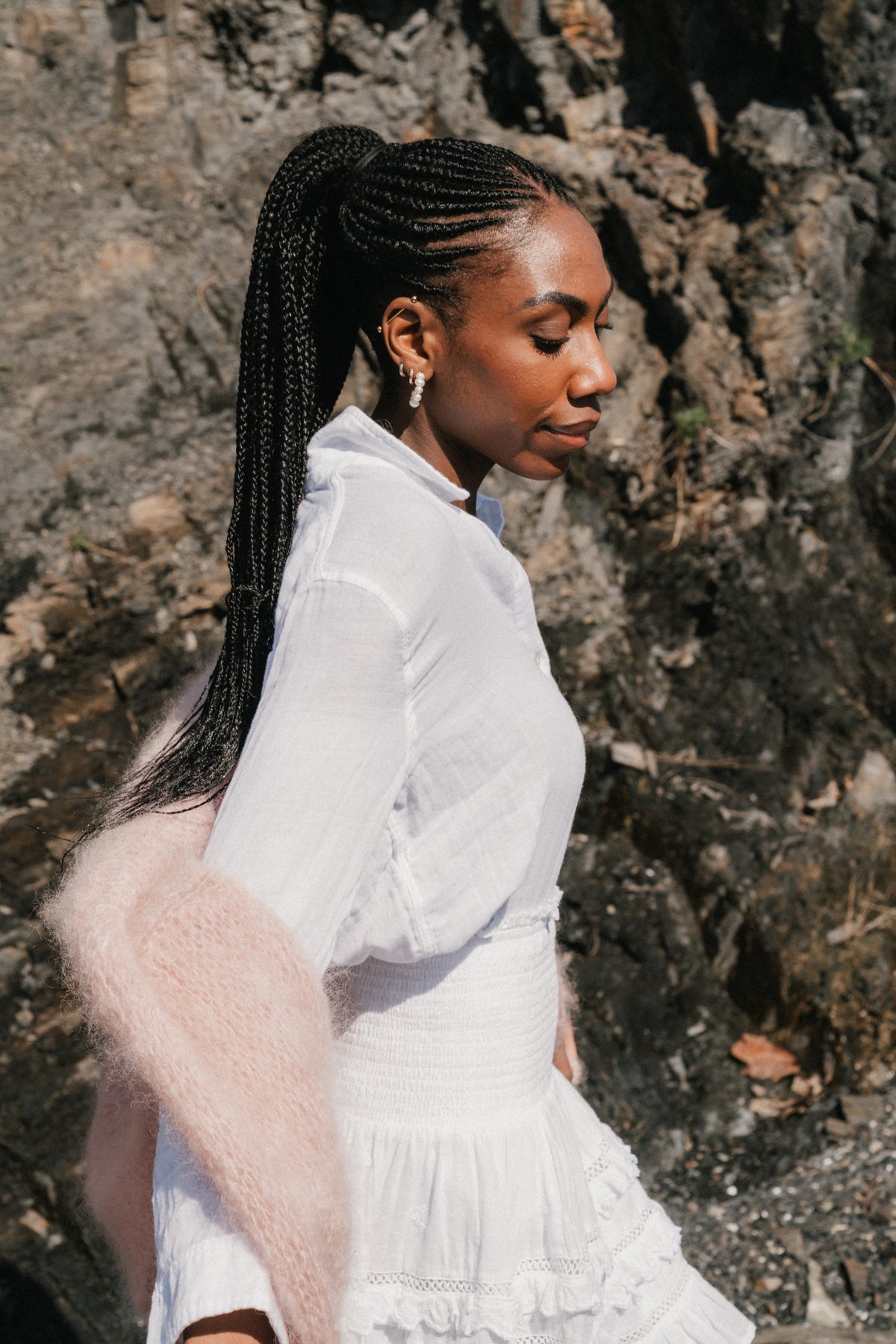 Sol Cotton Skirt - White