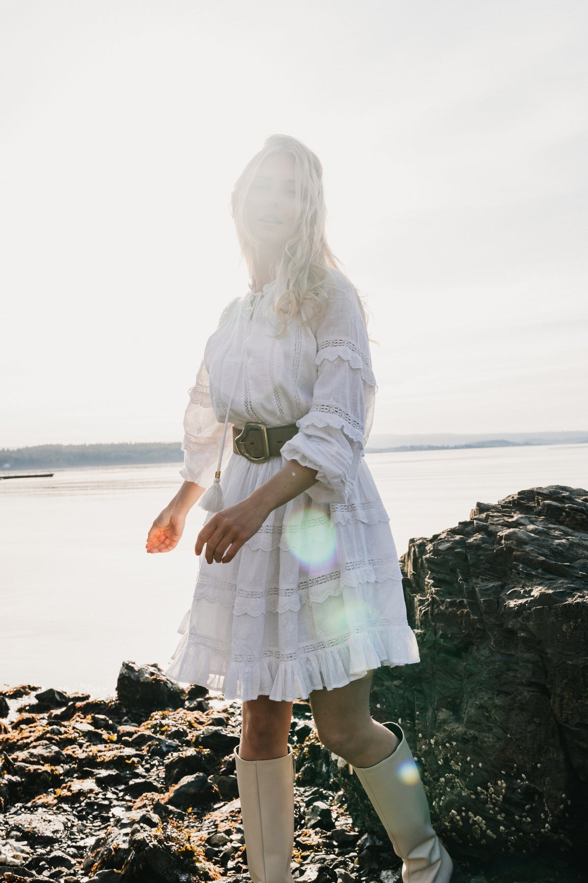 Sol Cotton Dress - White