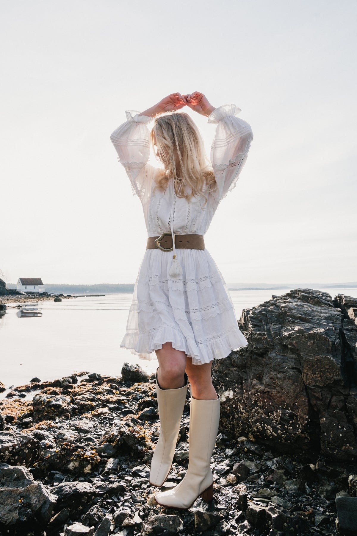 Sol Cotton Dress - White