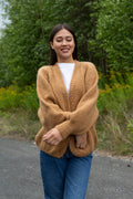 Fora Knit Cardigan - Camel